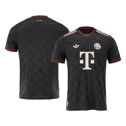 Autêntica Bayern Munich Fora Terceira Camisa Conjunto (Camisa + Calções) 2025/26 Preto