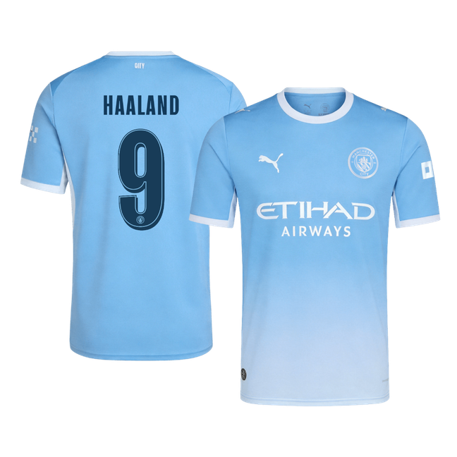 HAALAND #9 Manchester City Casa Camisa 2026/27 Azul UCL