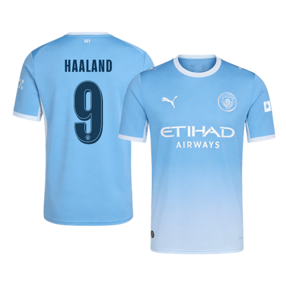 HAALAND #9 Manchester City Casa Camisa 2026/27 Azul UCL