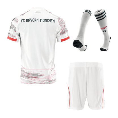 Bayern Munich 
 Fora 
 Camisa 
Conjunto (Camisa + Calções + Meias) 
2025/26 
 Branco