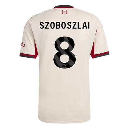 SZOBOSZLAI #8 Liverpool Fora Camisa 2025/26 Branco