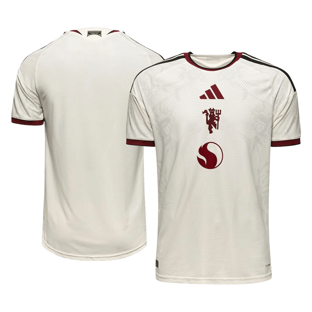 Versão do Jogador Manchester United Terceira Futebol Camisas 2026/27 Branco