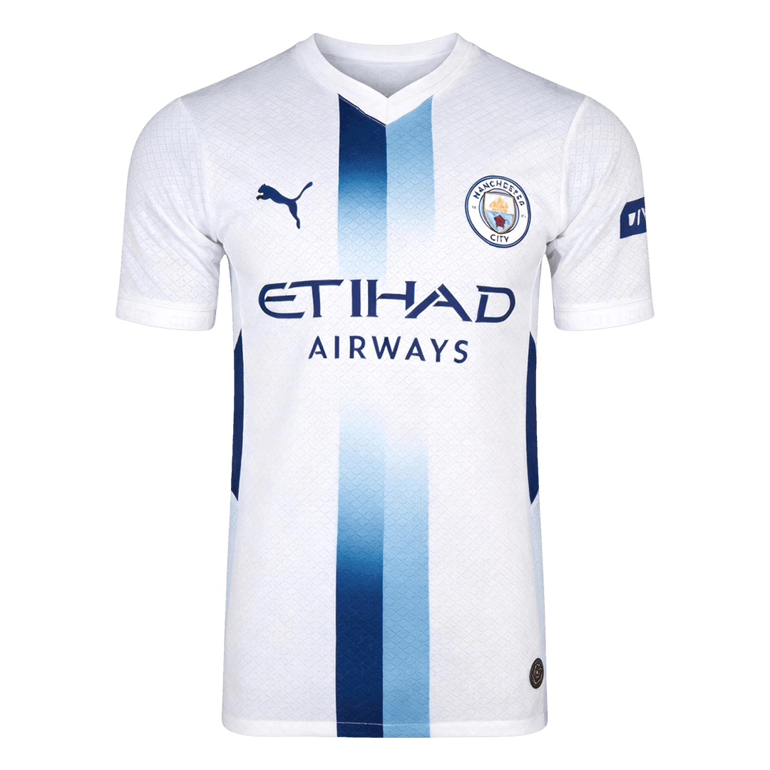 Versão do Jogador FODEN #47 Manchester City Terceira Futebol Camisas 2026/27 Branco