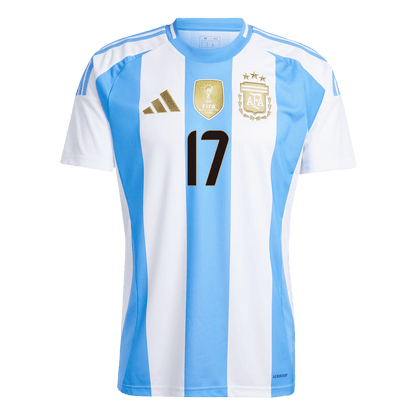 Camisola de futebol GARNACHO #17 Argentina Home Custom Shirt 2024