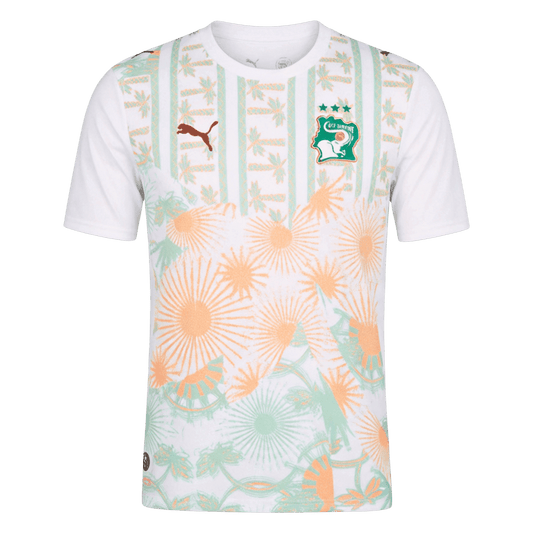 Côte d'Ivoire Fora Copa do Mundo Camisa 2026 Branco - camisola de futebol para adeptos em