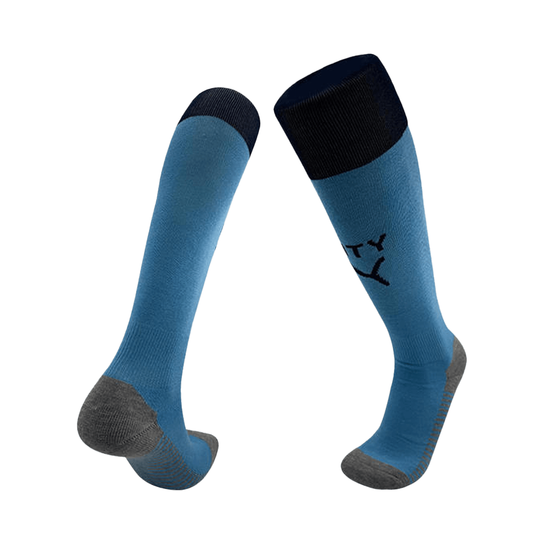 Infantil Manchester City Casa Meias 2025/26 Azul