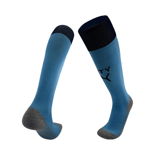 Infantil Manchester City Casa Meias 2025/26 Azul