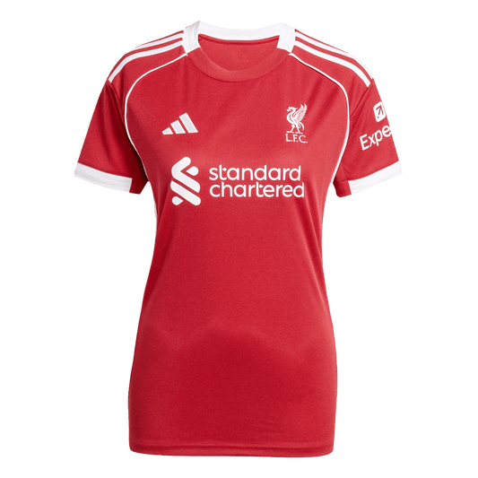 Mulheres Liverpool Lar Camisola De Futebol 25/26 Vermelha