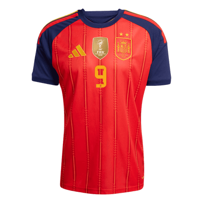 GAVI #9 Spain Casa Copa do Mundo Camisa 2026 Vermelho