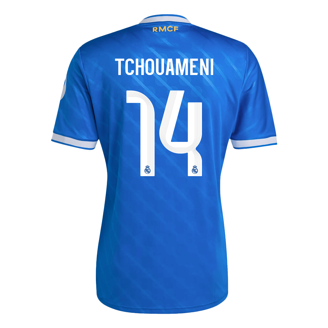 TCHOUAMENI #14 Real Madrid Fora Terceira Camisa 2025/26 Azul
