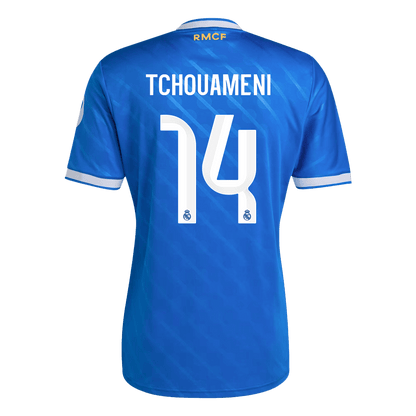 TCHOUAMENI #14 Real Madrid Fora Terceira Camisa 2025/26 Azul