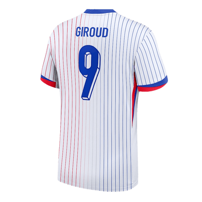 Camisola de futebol GIROUD #9 França Fora Camisola personalizada 2024