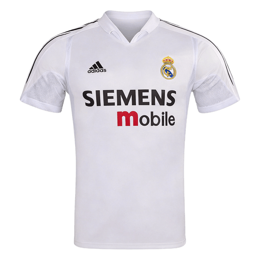 Retrô Real Madrid Casa Camisa 2004/05 Branco