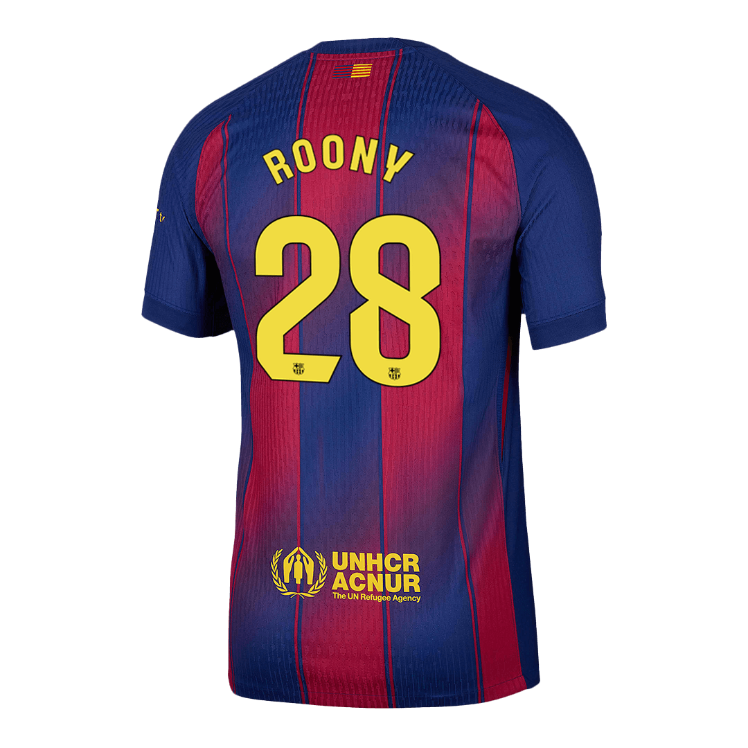 Jogador ROONY #28 Barcelona Casa Futebol Camisas 2025/26