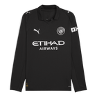 Manchester City Fora Manga comprida Camisa 2025/26 Preto