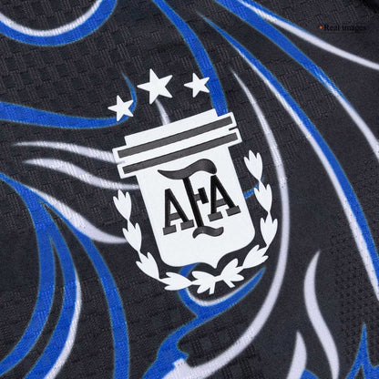 Versão do Jogador L. MARTÍNEZ #22 Argentina Fora Copa do Mundo Futebol Camisas 2026 Preto