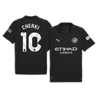 CHERKI #10 Manchester City Fora Camisa 2025/26 Preto