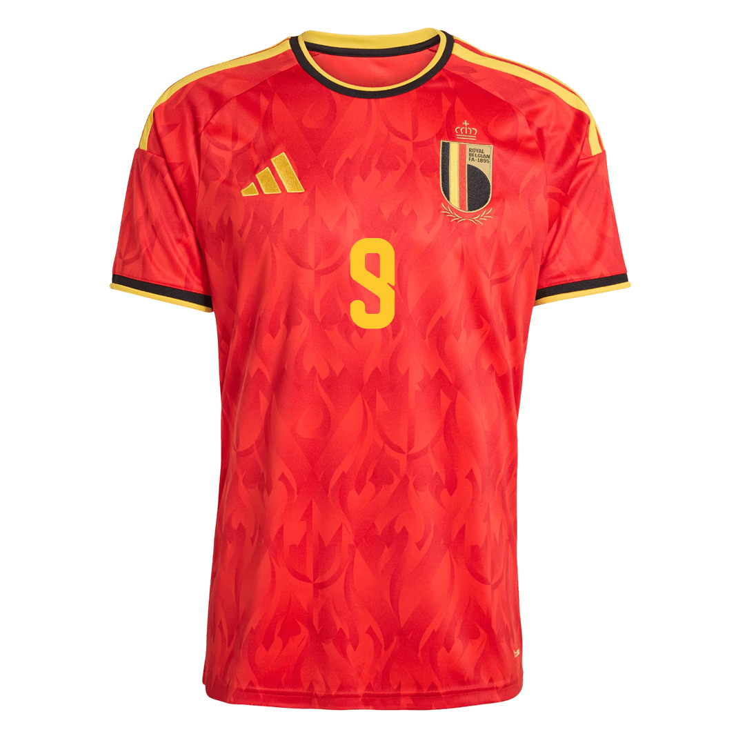 LUKAKU #9 Bélgica Casa Copa do Mundo Camisa 2026 Vermelho