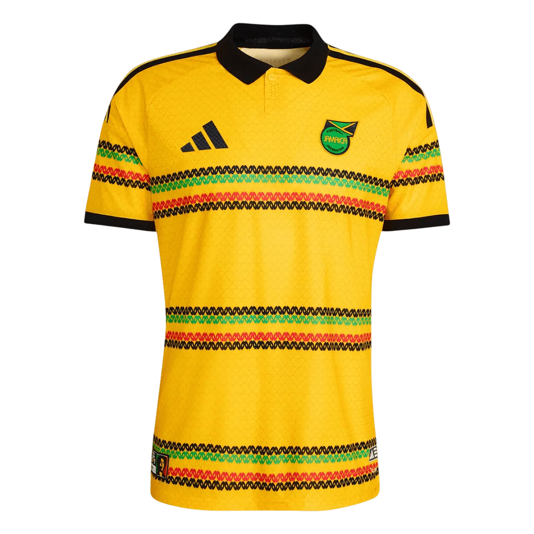 Versão do Jogador Jamaica Casa Copa do Mundo Futebol Camisas 2026 Amarelo