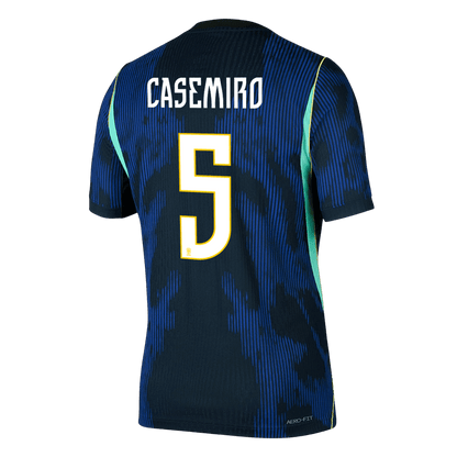 Versão do Jogador CASEMIRO #5 Brazil Fora Copa do Mundo Futebol Camisas 2026 Marinha