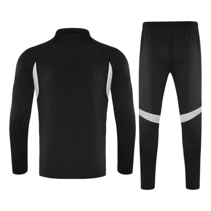 Real Madrid Infantil Zíper Moletom Conjunto (Top+Pants) 2025/26 Preto