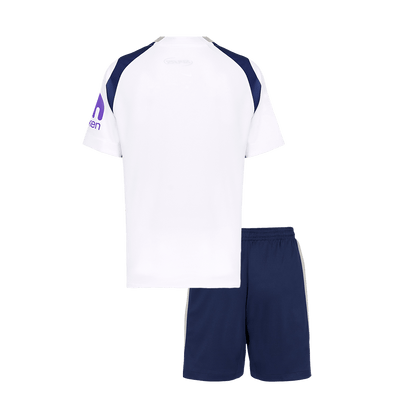 Tottenham Hotspur Infantil 
 Casa Futebol Camisa Conjunto (Camisa+Shorts) 2025/26 Branco