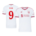 Versão do Jogador ISAK #9 Liverpool Fora Futebol Camisas 2026/27 Branco - UCL