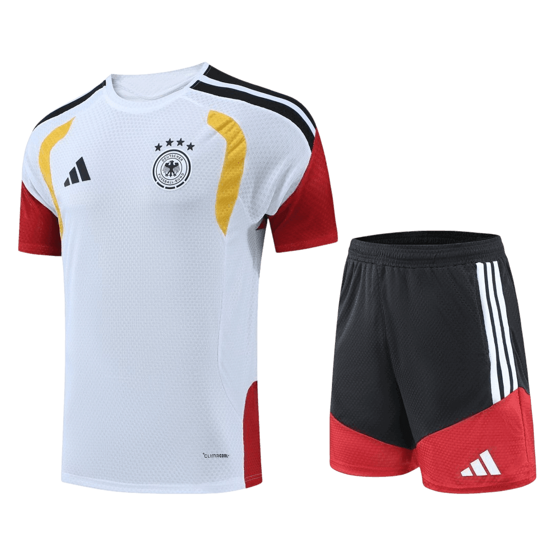 Versão Do Jogador Alemanha Copa do Mundo Camisa Conjunto(Camisa+Calções) 2026 Branco