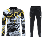 Real Madrid Zíper Moletom Conjunto (Top+Calças) 2025/26 Preto
