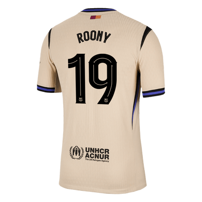 Autêntico ROONY #19 Barcelona Fora UCL Futebol Camisas 2025/26 Amarelo - UCL