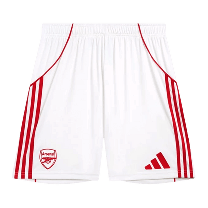Arsenal Casa Calções 2025/26 Branco