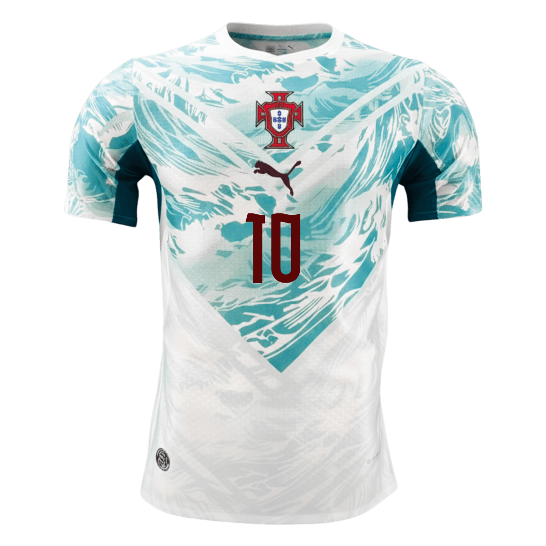 Versão do Jogador BERNARDO #10 Portugal Fora Copa do Mundo Futebol Camisas 2026