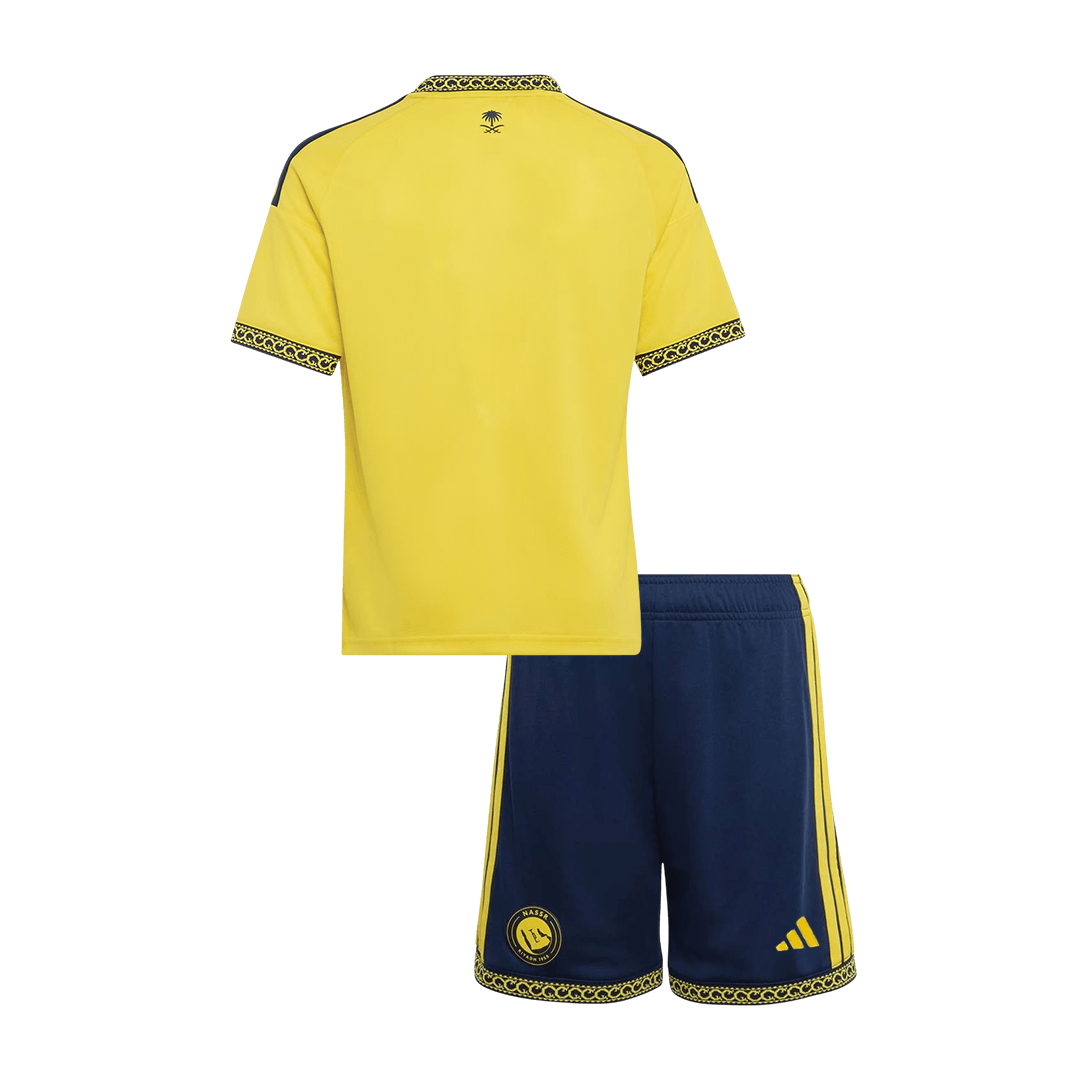 Al Nassr Infantil 
 Casa Futebol Camisa 2026/27 Amarelo
