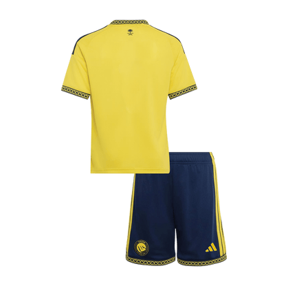 Al Nassr Infantil 
 Casa Futebol Camisa 2026/27 Amarelo