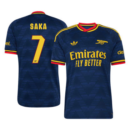 SAKA #7 Arsenal Fora Camisa 2026/27 Azul UCL