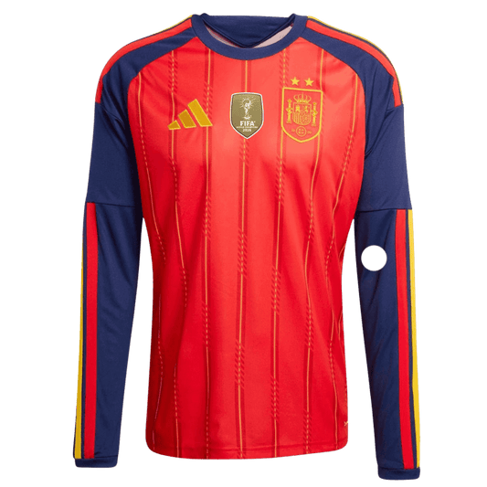 Spain Casa Manga comprida Camisa Copa do Mundo 2026