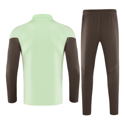 Real Madrid Infantil Zíper Moletom Conjunto (Top+Pants) 2025/26 Verde