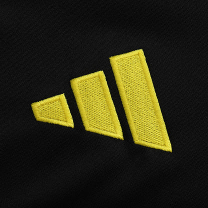 Manchester United Zíper Moletom Conjunto (Top+Calças) 2025/26 Preto