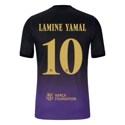 Versão do Jogador LAMINE YAMAL #10 Barcelona Fora Futebol Camisas 2026/27 - UCL
