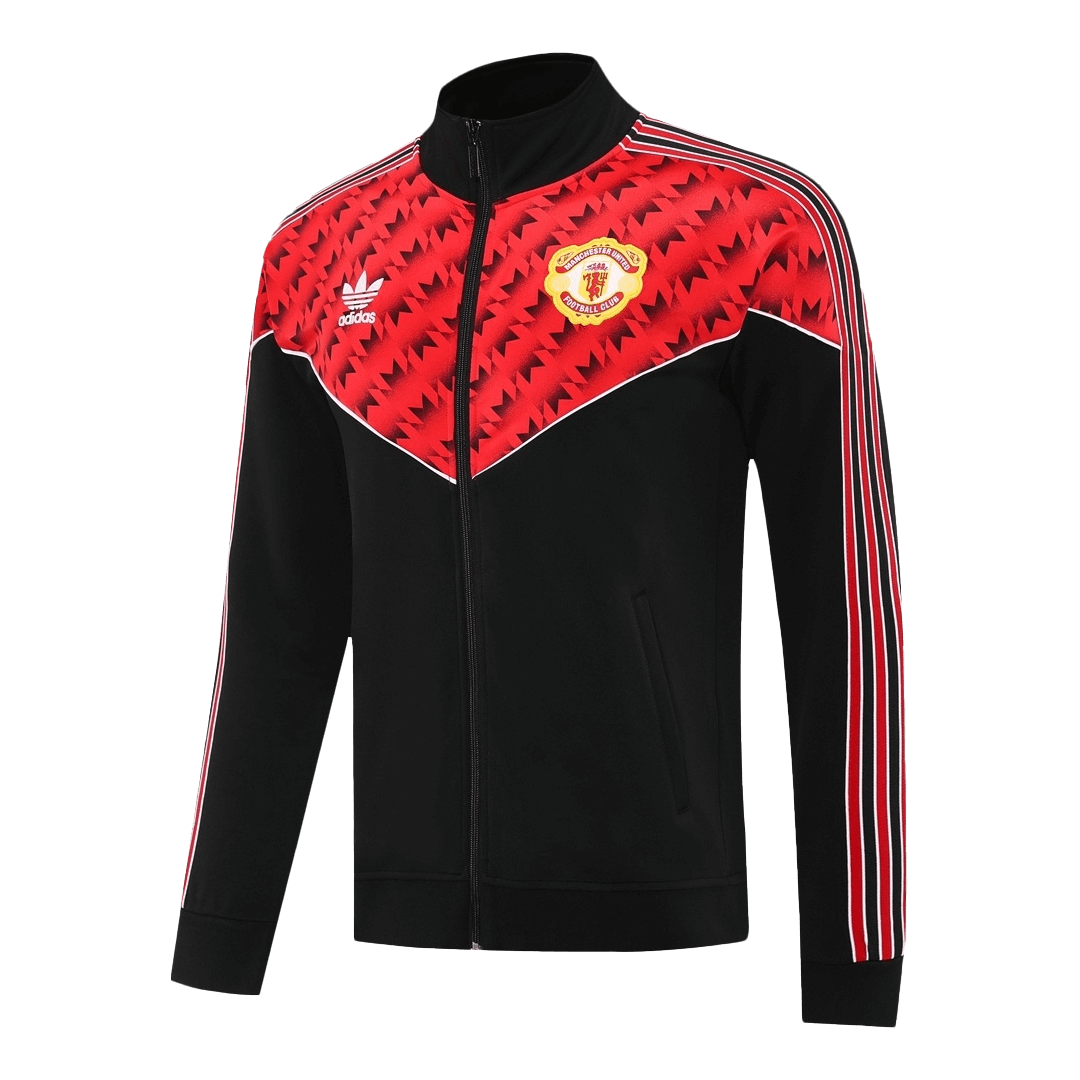 Manchester United Treino Jaqueta Conjunto (Jaqueta + Calças) 2025/26 Vermelho&Preto