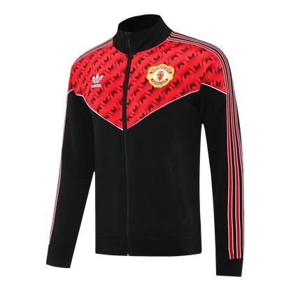 Manchester United Treino Jaqueta Conjunto (Jaqueta + Calças) 2025/26 Vermelho&Preto