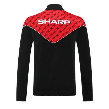 Manchester United Treino Jaqueta Conjunto (Jaqueta + Calças) 2025/26 Vermelho&Preto