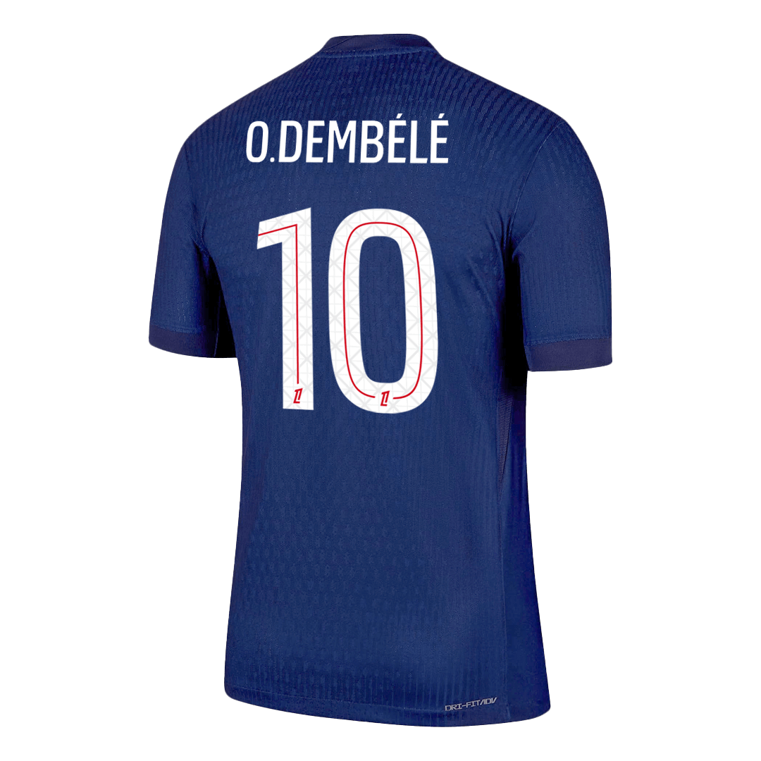 Autêntico O.DEMBÉLÉ #10 PSG Casa Futebol Camisas 2025/26 Marinha
