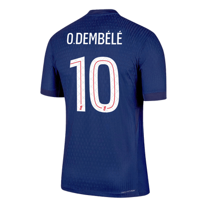 Autêntico O.DEMBÉLÉ #10 PSG Casa Futebol Camisas 2025/26 Marinha