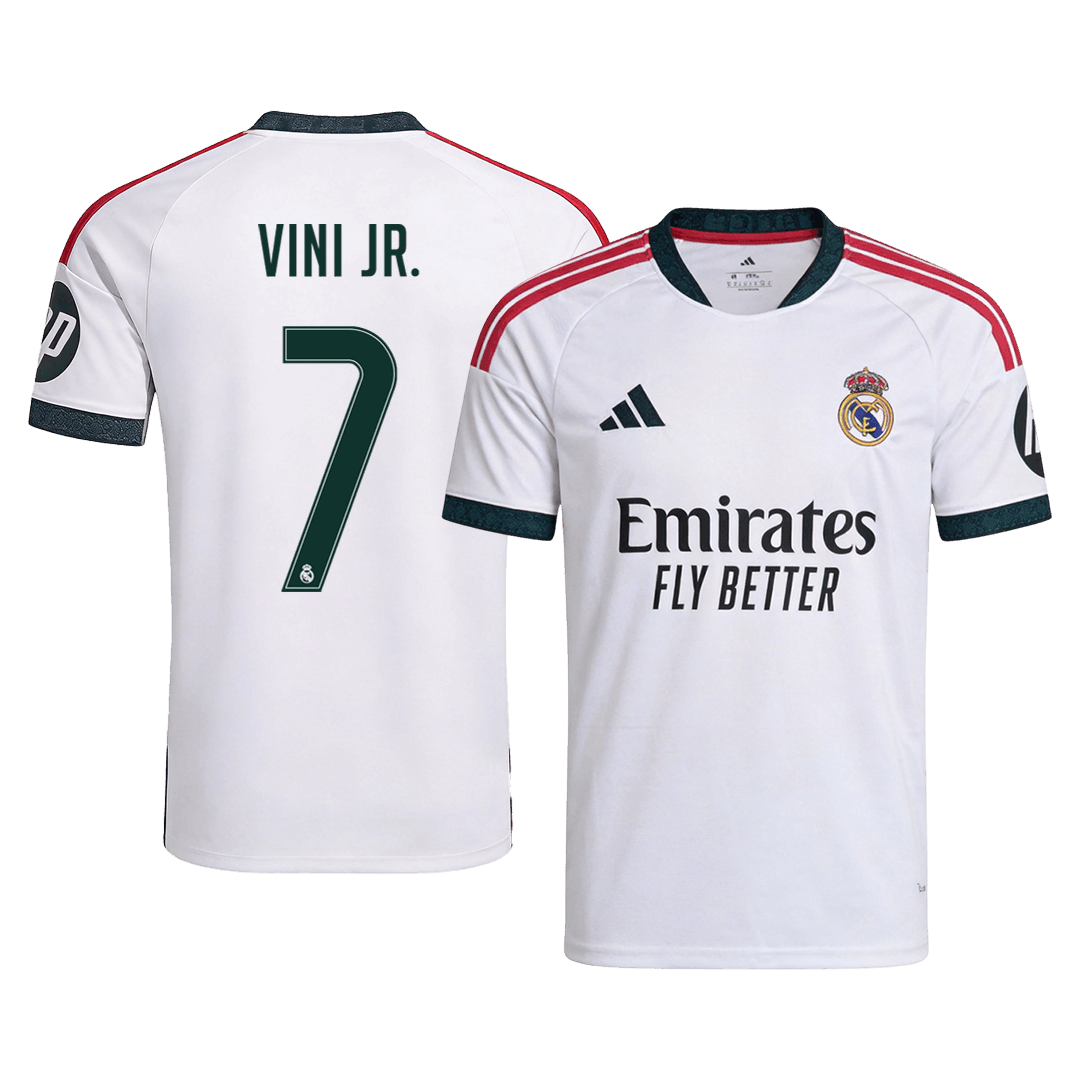 【Super Qualidade】VINI JR. #7 Real Madrid
 Casa Futebol Camisa 2026/27 Branco