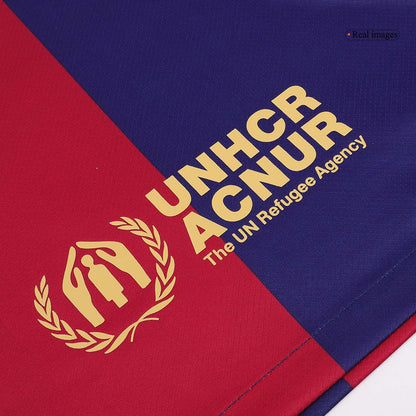 Camiseta personalizada del Barcelona LAMINE YAMAL #19 Local 2024/25 con el logotipo de Spotify y sin texto