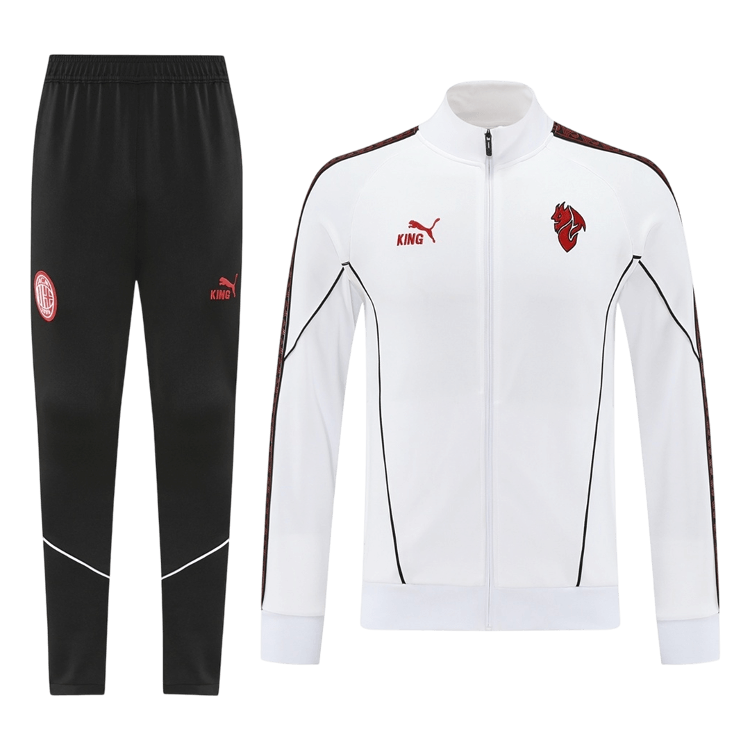 AC Milan Treino Jaqueta Conjunto (Jaqueta+Calças) 2025/26 Branco