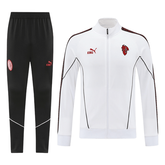 AC Milan Treino Jaqueta Conjunto (Jaqueta+Calças) 2025/26 Branco