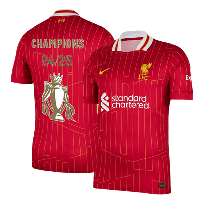 Camisola de futebol para homem Liverpool Casa Champions 24/25