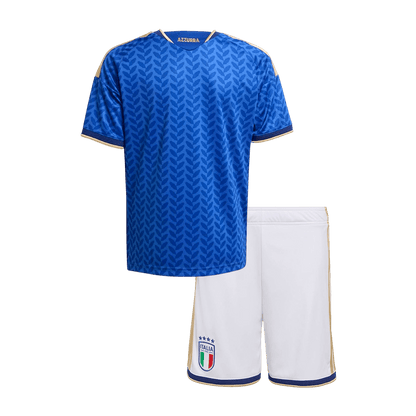Italy Infantil 
 Casa Futebol Camisa Conjunto (Camisa+Shorts) 2025/26 Azul